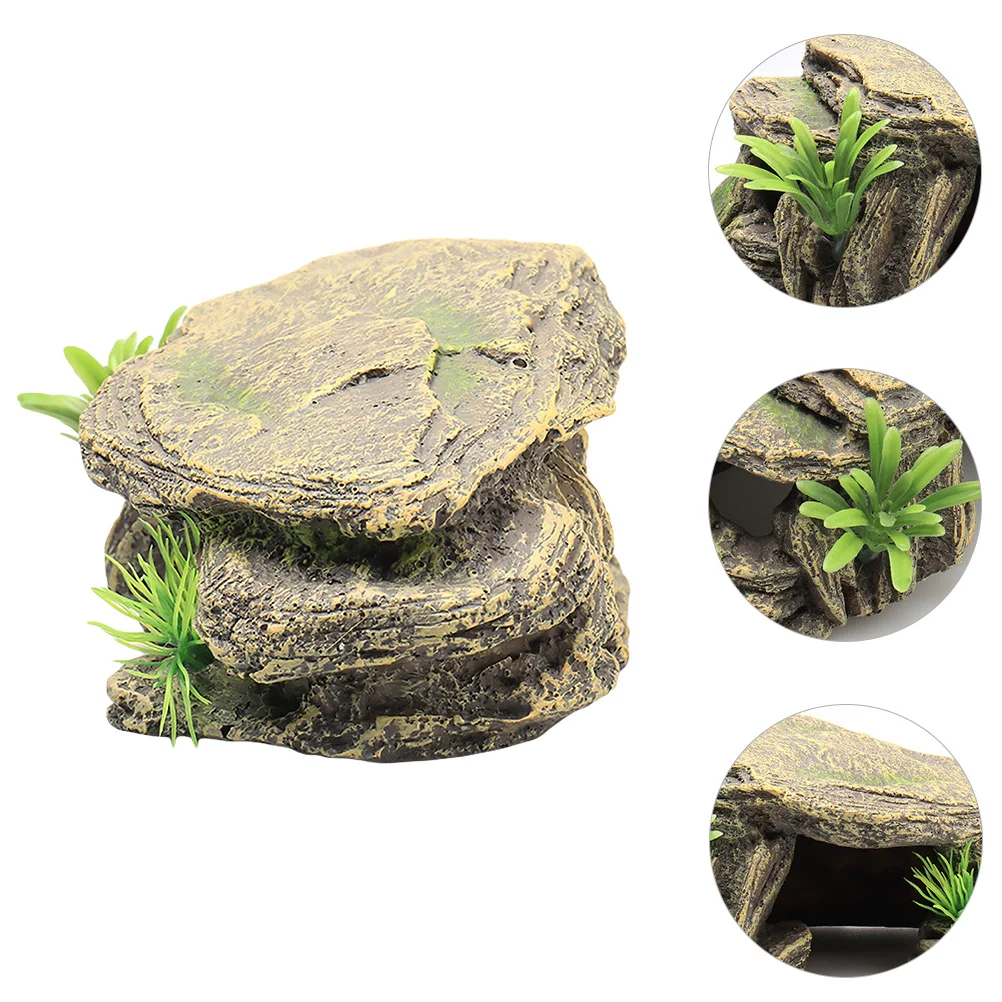 1Pcs Resin Aquarium Simulation Rock Terrace Fish Tank Ornament Creative Decoration Reptile Climbing Platform Aquarium Decoration
1Pcs Resin Aquarium Simulation Rock Terrace Fish Tank Ornament Creative Decoration Reptile Climbing Platform Aquarium Decoration