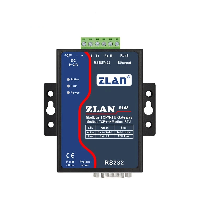 Industrial Grade Modbus Gateway Modbus Rtu to Modbus TCP Industrial Grade Serial Server RS232/485/422 to Ethernet
Industrial Grade Modbus Gateway Modbus Rtu to Modbus TCP Industrial Grade Serial Server RS232/485/422 to Ethernet