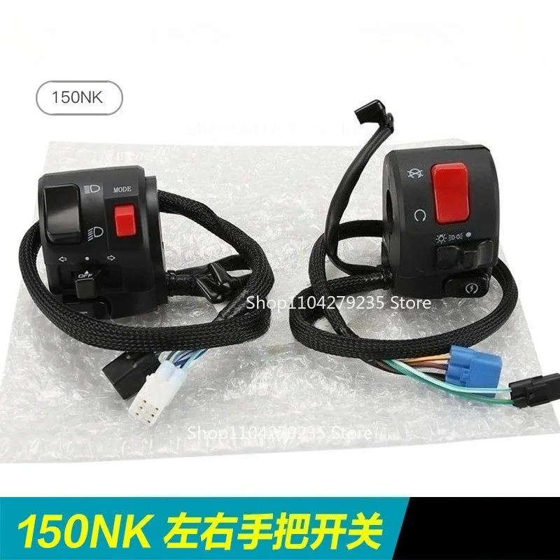 Подходит для мотоцикла 150NK, переключатели с левой и правой ручкой, пусковые фары, переключатель зажигания и отключения в сборе
Подходит для мотоцикла 150NK, переключатели с левой и правой ручкой, пусковые фары, переключатель зажигания и отключения в сборе