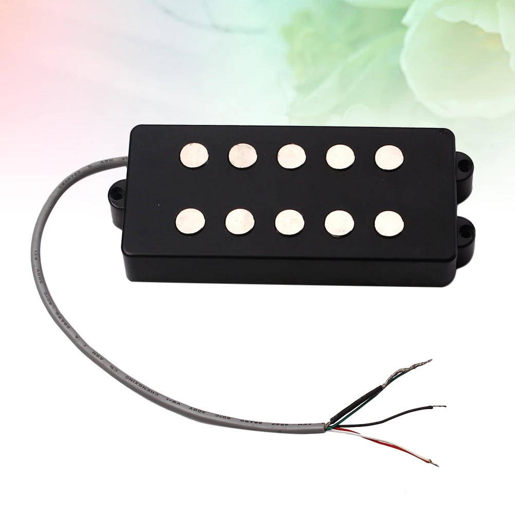 5 String Electric Bass Pickups Bridge Neck Open Style Replacement Guitar Parts Accessories Black
5 String Electric Bass Pickups Bridge Neck Open Style Replacement Guitar Parts Accessories Black