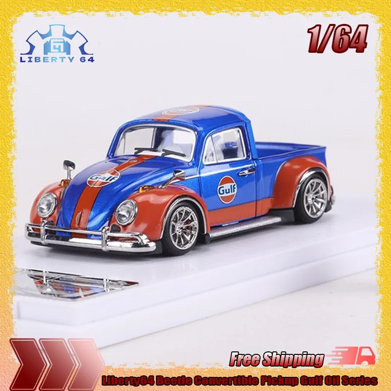Liberty64 1:64 Scale Beetle Convertible Pickup Die-Cast Car Model Gulf Oil Series Custom Toys Miniature Alloy Simulation Vehicle
Liberty64 1:64 Scale Beetle Convertible Pickup Die-Cast Car Model Gulf Oil Series Custom Toys Miniature Alloy Simulation Vehicle