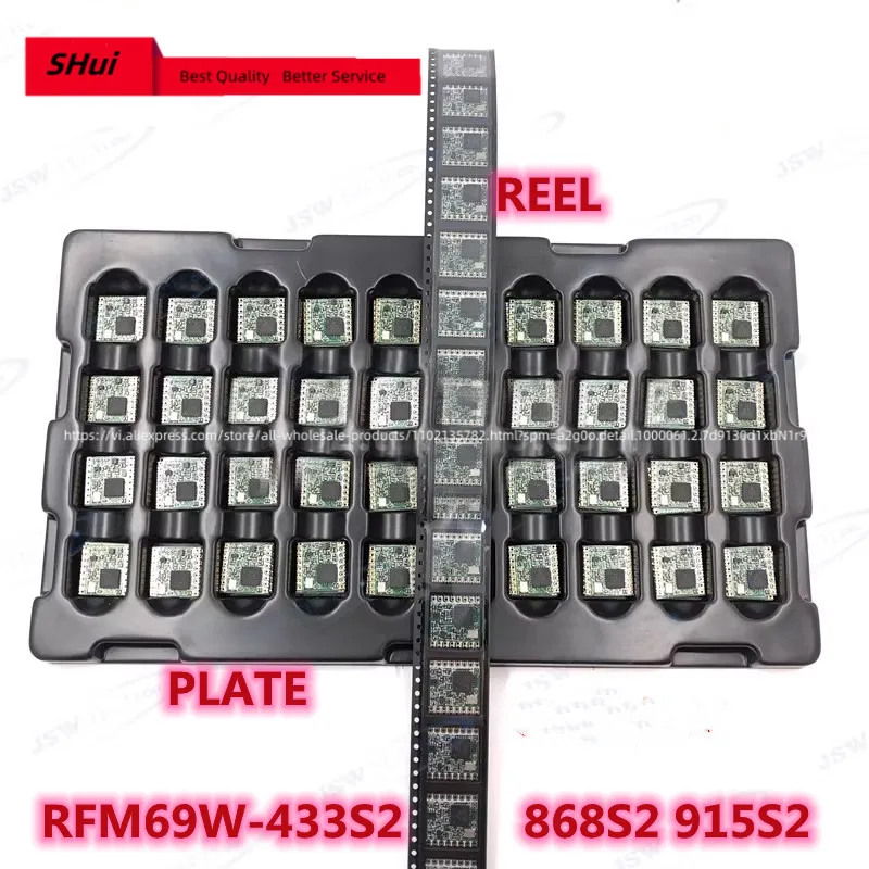 RFM69W-433S2 868S2 915S2 FSK transceiver module 13dBm frequency
RFM69W-433S2 868S2 915S2 FSK transceiver module 13dBm frequency
