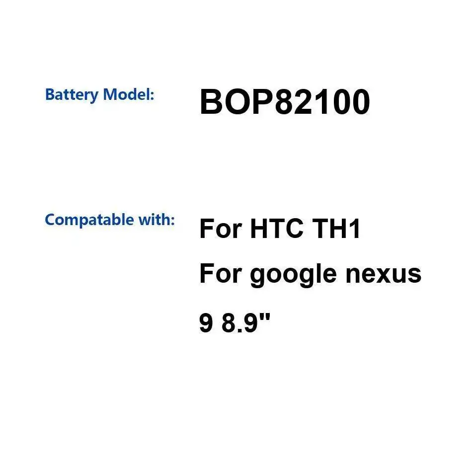 Высокоэффективный аккумулятор для ноутбука 6700 мАч для HTC Google Nexus TH1 9, 8,9 дюйма BOP82100, стабильный 
Высокоэффективный аккумулятор для ноутбука 6700 мАч для HTC Google Nexus TH1 9, 8,9 дюйма BOP82100, стабильный