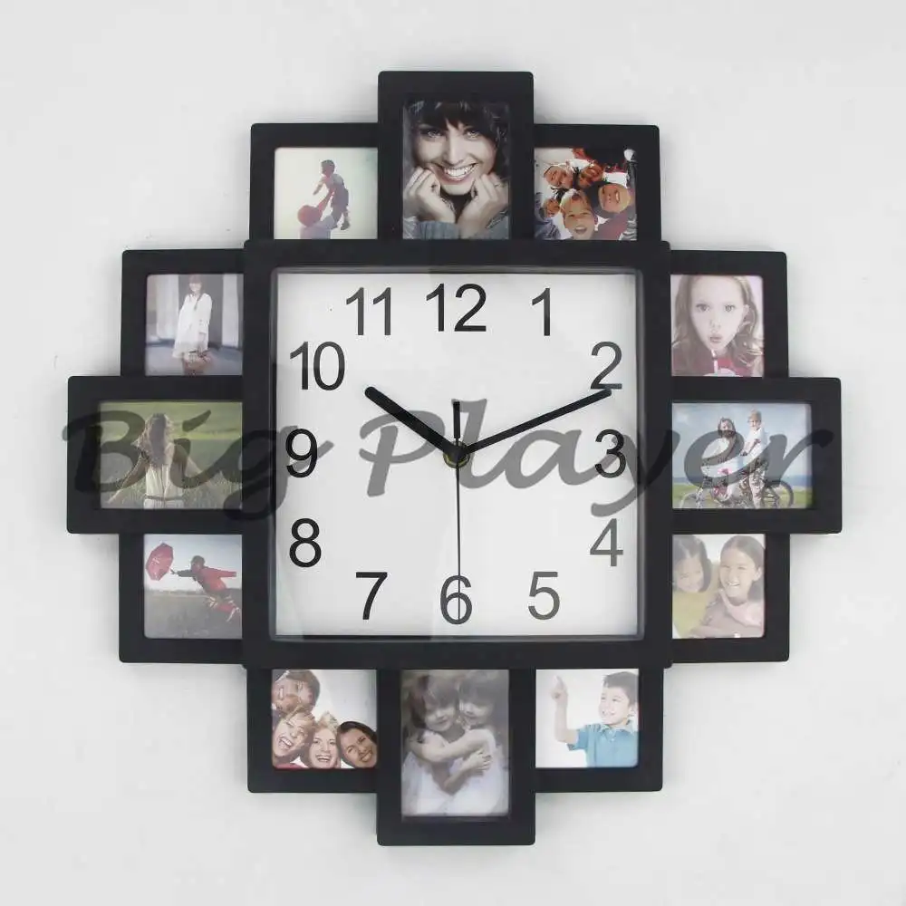 Черная пластиковая фоторамка, креативные настенные часы, модные фото, гостиная, простые настенные часы, бытовые настенные часы, большие
Черная пластиковая фоторамка, креативные настенные часы, модные фото, гостиная, простые настенные часы, бытовые настенные часы, большие