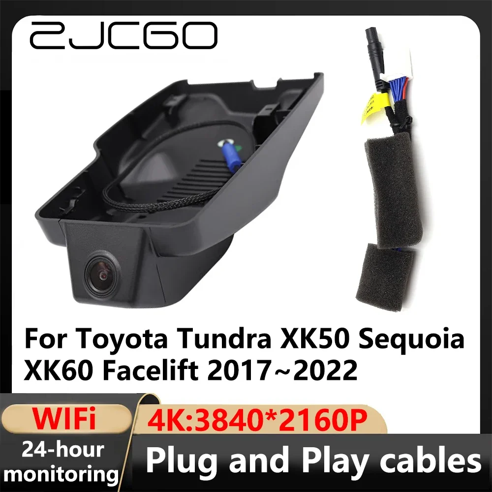 ZJCGO 4K Wifi 3840*2160 Car DVR Dash Cam Camera Video Recorder for Toyota Tundra XK50 Sequoia XK60 Facelift 2017~2022
ZJCGO 4K Wifi 3840*2160 Car DVR Dash Cam Camera Video Recorder for Toyota Tundra XK50 Sequoia XK60 Facelift 2017~2022