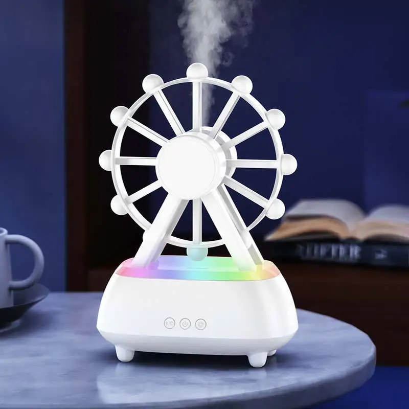 Дизайн колеса обозрения, аудио HIFI, стерео Bluetooth-динамик, украшение для рабочего стола, машина для ароматерапии с эфирным маслом, 7-цветный увлажнитель воздуха
Дизайн колеса обозрения, аудио HIFI, стерео Bluetooth-динамик, украшение для рабочего стола, машина для ароматерапии с эфирным маслом, 7-цветный увлажнитель воздуха