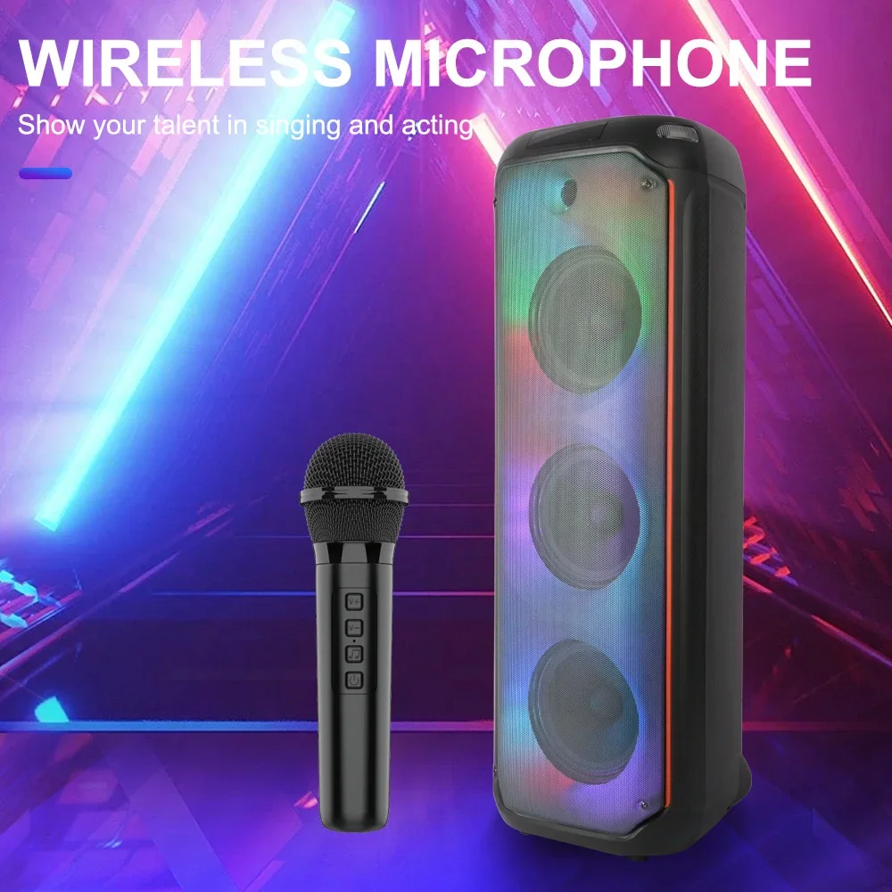 High Power Wireless Bluetooth Speaker Dazzling Light Outdoor Portable Party Subwoofer Square Dance Karaoke Speakers with FMradio
High Power Wireless Bluetooth Speaker Dazzling Light Outdoor Portable Party Subwoofer Square Dance Karaoke Speakers with FMradio