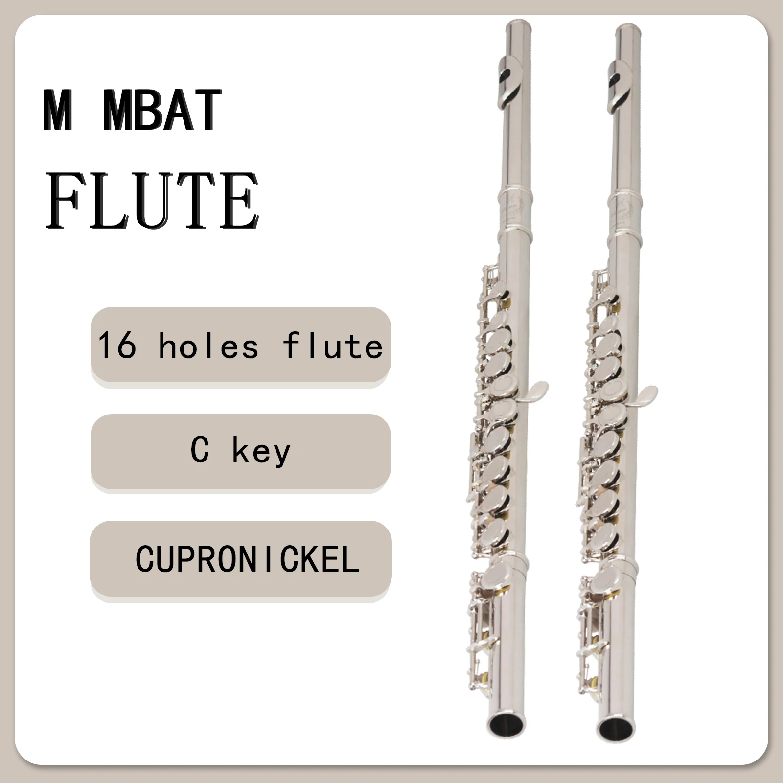 M MBAT 16-лунковая флейта с ключом C и электронным ключом, профессиональный деревянный духовой инструмент, флейта с закрытым ключом, мельхиор, трубчатая флейта с комплектом для начинающих
M MBAT 16-лунковая флейта с ключом C и электронным ключом, профессиональный деревянный духовой инструмент, флейта с закрытым ключом, мельхиор, трубчатая флейта с комплектом для начинающих