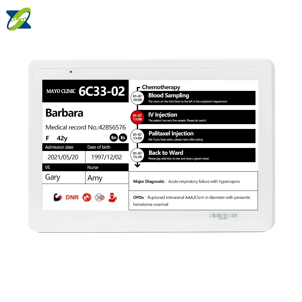 Suny 4.2 7.5 11.6 Inch esl display Color E Ink Screen Bedside Sign Display For Hospital
Suny 4.2 7.5 11.6 Inch esl display Color E Ink Screen Bedside Sign Display For Hospital