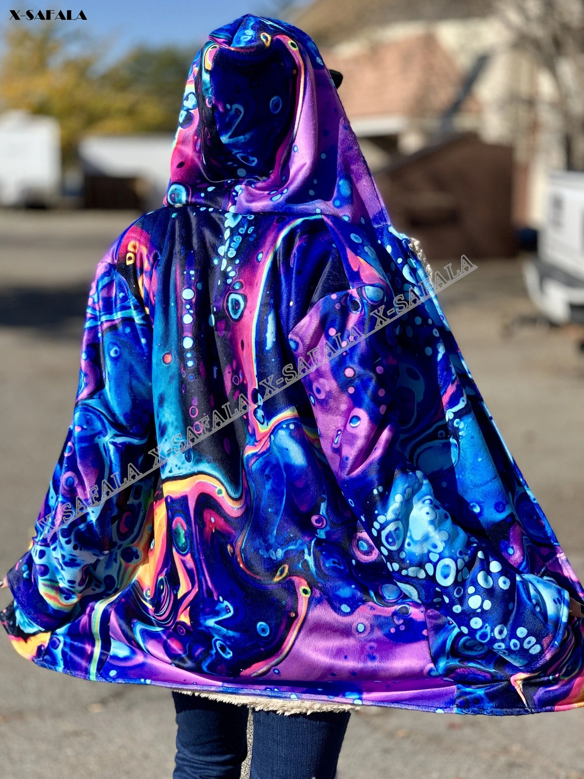 Tapestry Art 3D Printed Overcoat Hooded Blanket Coat Cape Robe Fleece Loose Men Female Cloak Windproof
Tapestry Art 3D Printed Overcoat Hooded Blanket Coat Cape Robe Fleece Loose Men Female Cloak Windproof