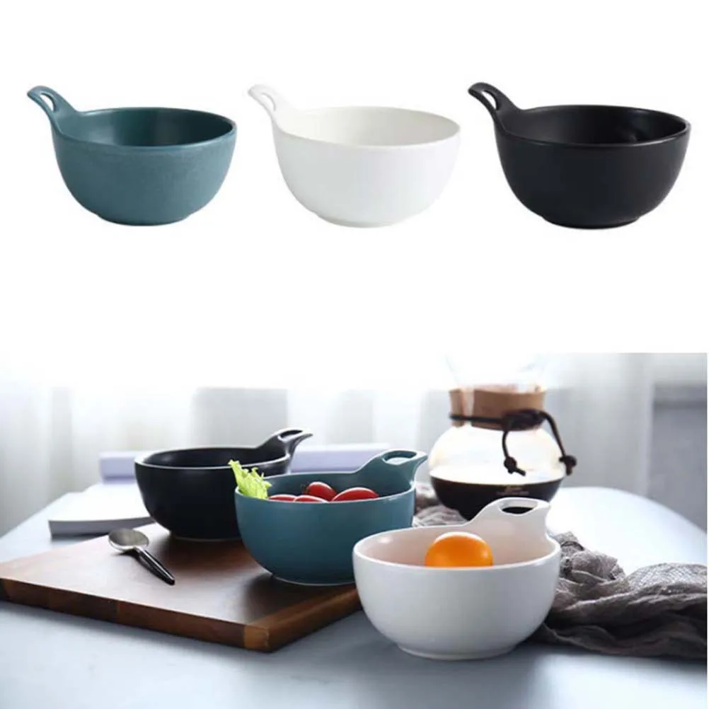 1pc Household Tableware Ceramic Salad Bowl Dessert Bowl Food Serving Bowl for Home Restaurant (Black)
1pc Household Tableware Ceramic Salad Bowl Dessert Bowl Food Serving Bowl for Home Restaurant (Black)