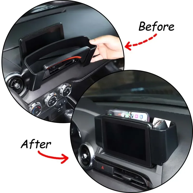 1Pcs ABS black For Mazda MX-5 2016-2023 car central control navigation screen rear storage box mobile phone tray accessories
1Pcs ABS black For Mazda MX-5 2016-2023 car central control navigation screen rear storage box mobile phone tray accessories