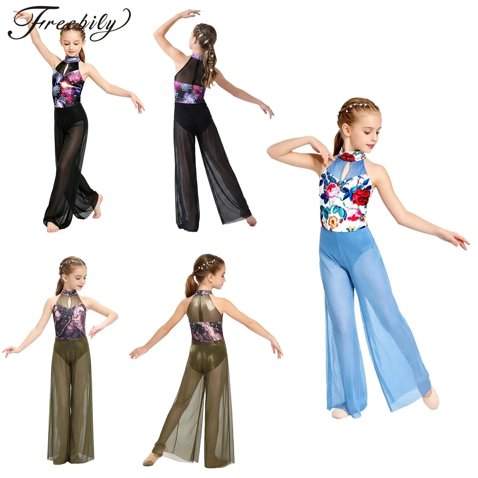Kids Girls Lyric Dance Bodysuit Sleeveless Halter Sparkly Rhinestones Patchwork Long Pants Rompers Built in Briefs Jumpsuit
Kids Girls Lyric Dance Bodysuit Sleeveless Halter Sparkly Rhinestones Patchwork Long Pants Rompers Built in Briefs Jumpsuit