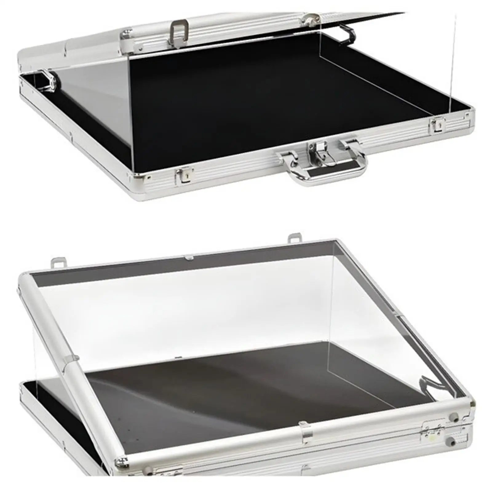 Trading Card Display Case Tabletop Showcase Aluminum Easy to Carry Box Cards Container for Exhibition Watch Necklace Earring
Trading Card Display Case Tabletop Showcase Aluminum Easy to Carry Box Cards Container for Exhibition Watch Necklace Earring