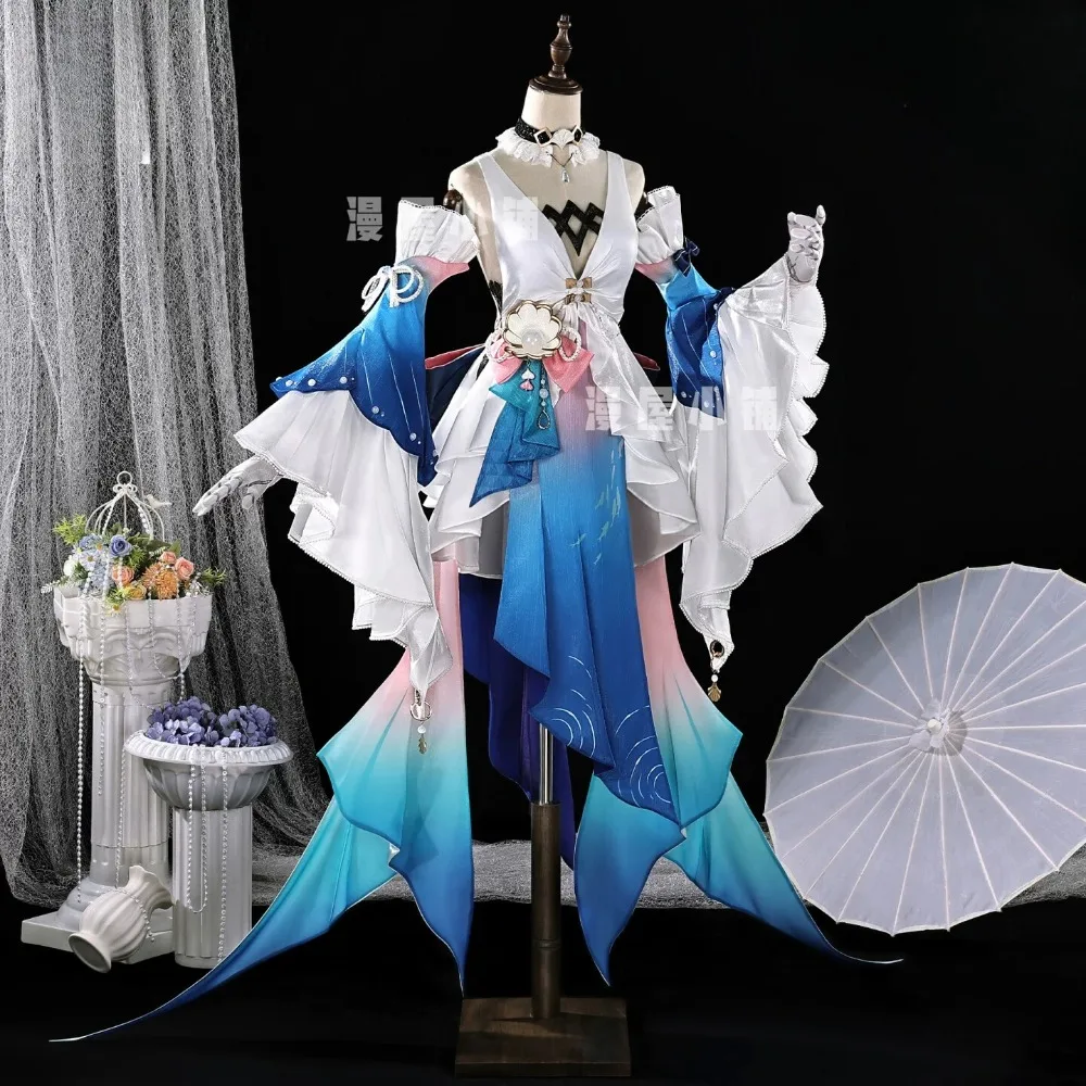 Honkai Star Rail Pearl Cosplay High Quality Elegant Dress with Headwear Wig Women Halloween Comic Con Carnival Stage Outfit
Honkai Star Rail Pearl Cosplay High Quality Elegant Dress with Headwear Wig Women Halloween Comic Con Carnival Stage Outfit