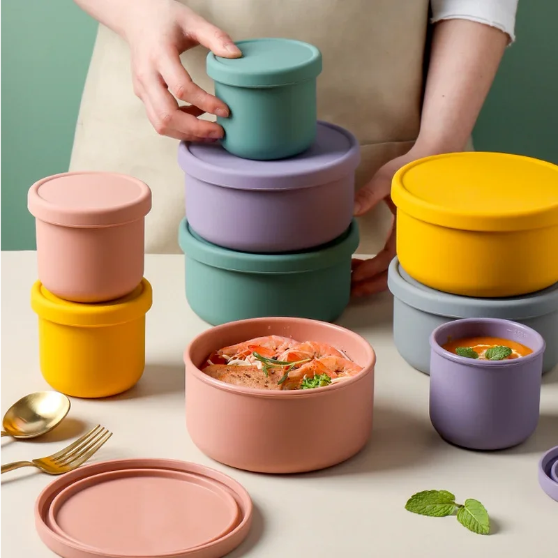 Silicone Food Storage Container with Lids Reusable Airtight Lunch Bento Boxes for Adults Kids Freezer Camping Snack Container
Silicone Food Storage Container with Lids Reusable Airtight Lunch Bento Boxes for Adults Kids Freezer Camping Snack Container