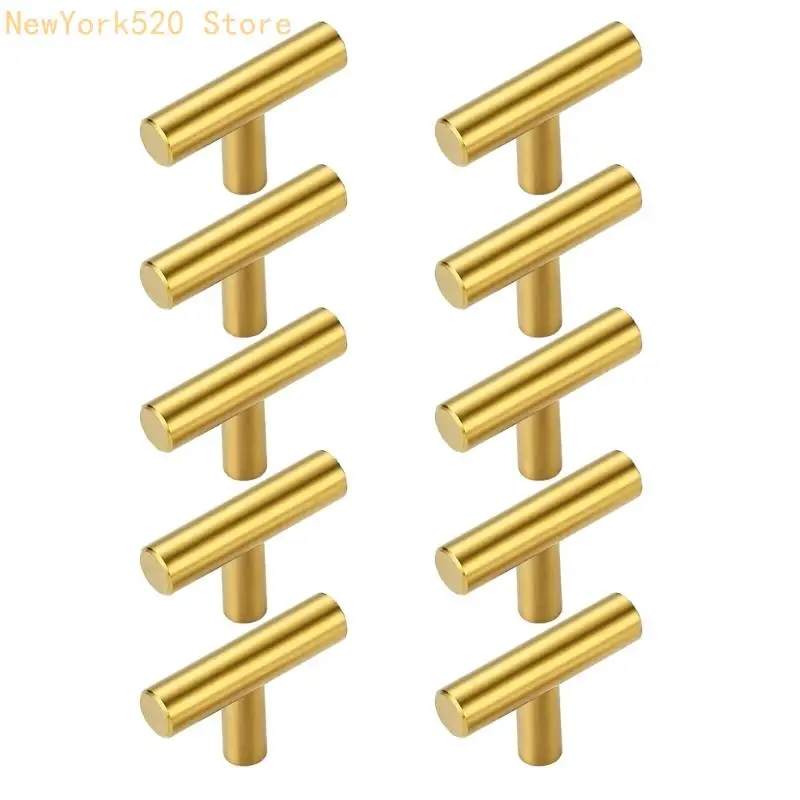 N84C 10Pieces Gold Tone T Bar Drawer Knobs Single Hole Designs Wardrobes Cupboards
N84C 10Pieces Gold Tone T Bar Drawer Knobs Single Hole Designs Wardrobes Cupboards