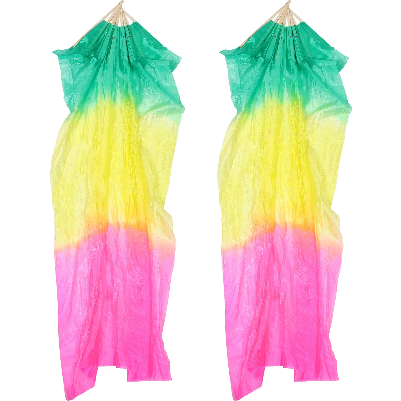 2Pcs Dance Fans Belly Dancing Long Colorful Lightweight Silk Folding Fans Veils Women Performance Props Elegant
2Pcs Dance Fans Belly Dancing Long Colorful Lightweight Silk Folding Fans Veils Women Performance Props Elegant
