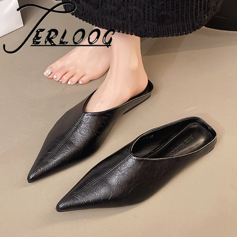 Pointed Toe Flats Women Slippers Sexy Mules Shoes Summer Slingback Sandals 2025 New Fashion Dress Party Woman Shoes Zapatillas
Pointed Toe Flats Women Slippers Sexy Mules Shoes Summer Slingback Sandals 2025 New Fashion Dress Party Woman Shoes Zapatillas