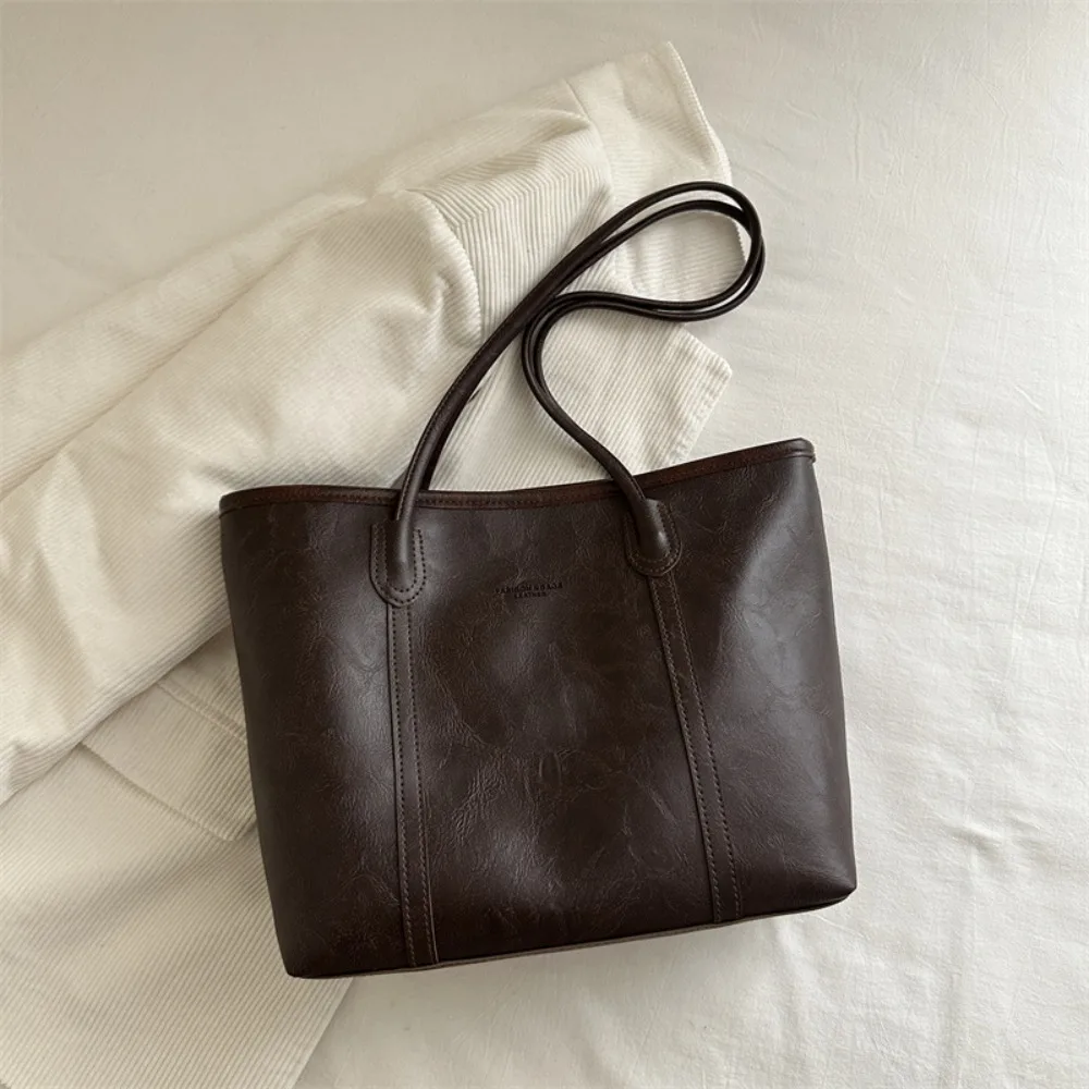 Fashionable Large Capacity Shoulder Bag PU Leather Solid Color Tote Bag Korean Style Underarm Bag Women
Fashionable Large Capacity Shoulder Bag PU Leather Solid Color Tote Bag Korean Style Underarm Bag Women