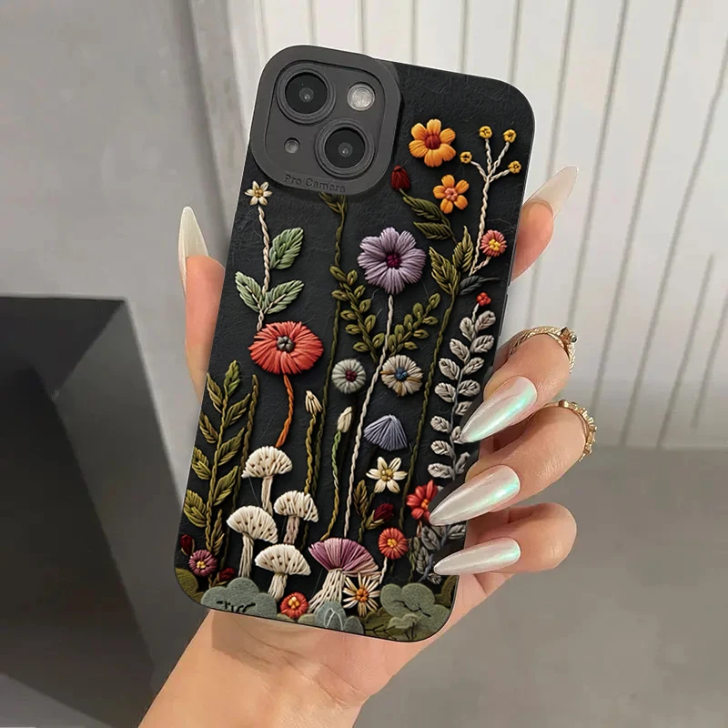 For iPhone 16E XS X XR Case Embossed Floral Pattern Painted Phone Cover For iPhone 16 15 14 13 12 11 Pro Max 7 8 Plus SE2 Fundas 
For iPhone 16E XS X XR Case Embossed Floral Pattern Painted Phone Cover For iPhone 16 15 14 13 12 11 Pro Max 7 8 Plus SE2 Fundas