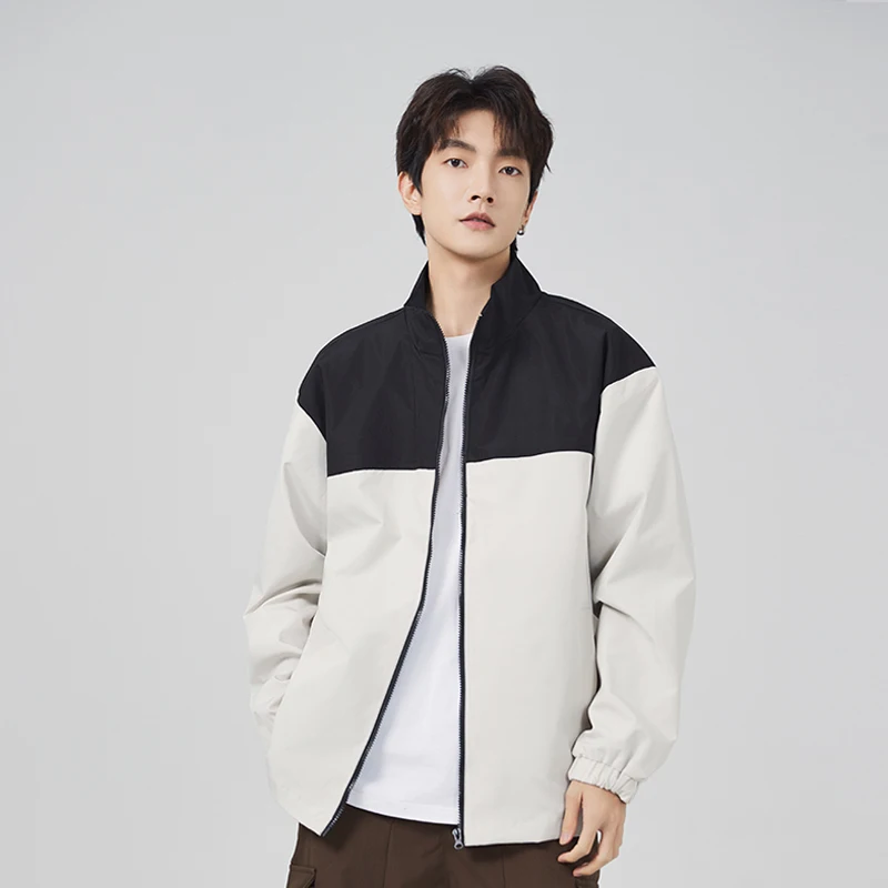 New Men Windbreaker Jacket Color Block Stand Collar Loose Fit Casual Coat for Men Spring Autumn Fashion Outerwear Jacket
New Men Windbreaker Jacket Color Block Stand Collar Loose Fit Casual Coat for Men Spring Autumn Fashion Outerwear Jacket