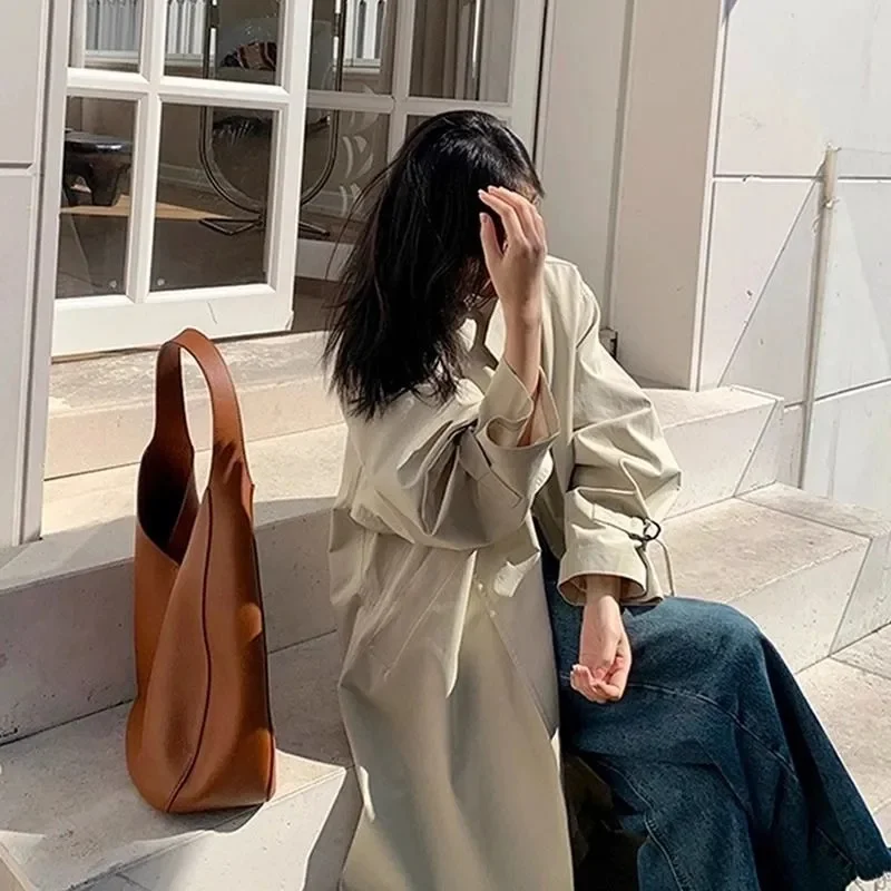 Women Apricot Big Size Long Elegant Trench New Stand Collar Long Sleeve Windbreaker Fashion Spring Autumn 2025
Women Apricot Big Size Long Elegant Trench New Stand Collar Long Sleeve Windbreaker Fashion Spring Autumn 2025