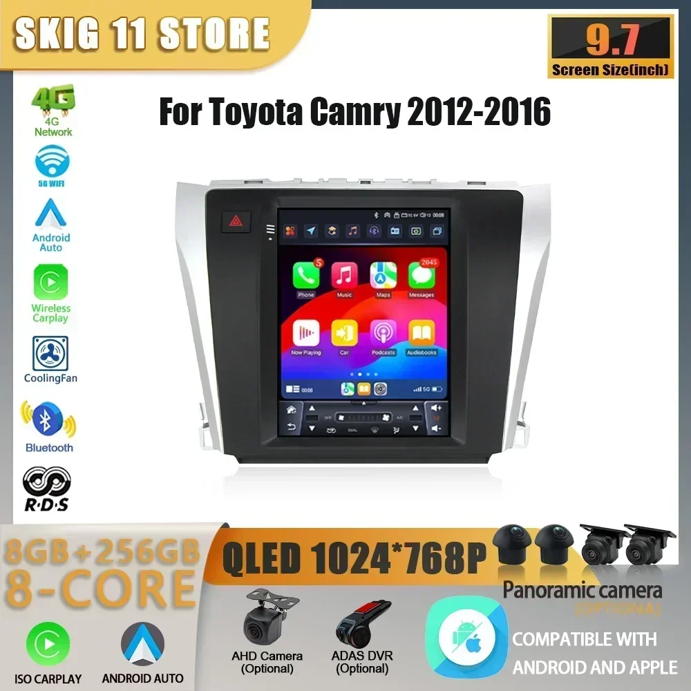 9.7inch Android 14 For Toyota Camry 2012-2016 Car Radio GPS Multimedia Wireless Bluetooth Carplay Navigation Touch Screen
9.7inch Android 14 For Toyota Camry 2012-2016 Car Radio GPS Multimedia Wireless Bluetooth Carplay Navigation Touch Screen