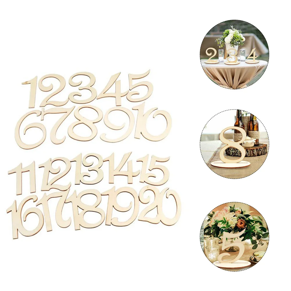 20pcs Digital Numbers Wooden Number Stands For Wedding Reception Table Number Holder Table Numbers With Base Wedding Banquet
20pcs Digital Numbers Wooden Number Stands For Wedding Reception Table Number Holder Table Numbers With Base Wedding Banquet