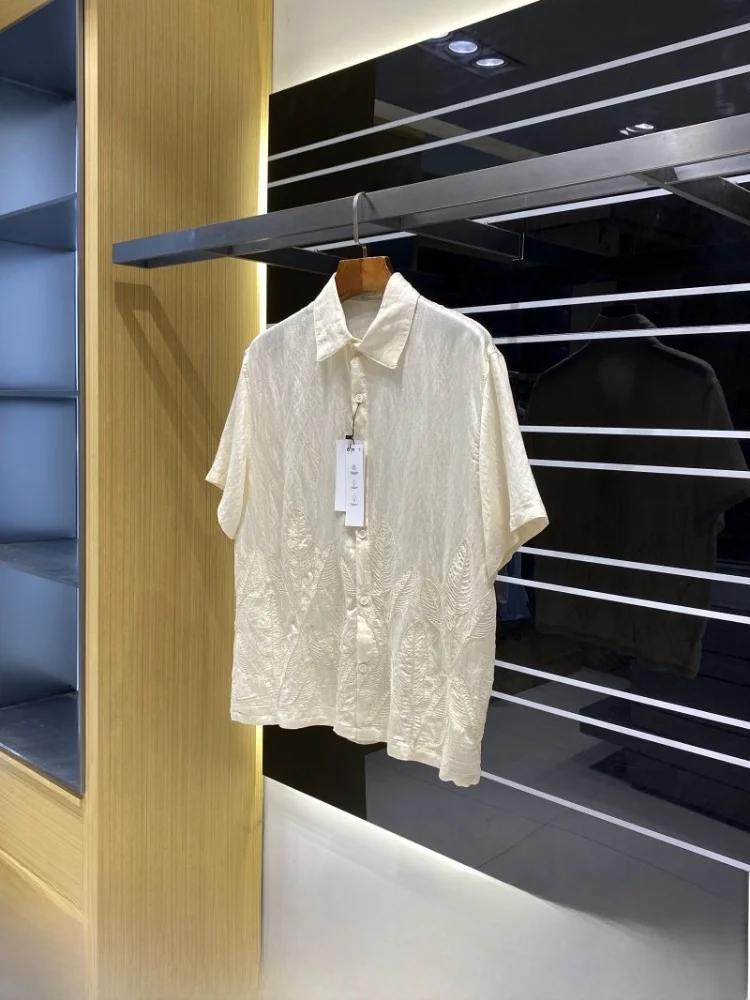 Comfortable Men's Summer Shirt Lightweight Loose Fit Short Sleeve Embroidered Floral Casual Fashion Breathable Polyester Fiber
Comfortable Men's Summer Shirt Lightweight Loose Fit Short Sleeve Embroidered Floral Casual Fashion Breathable Polyester Fiber