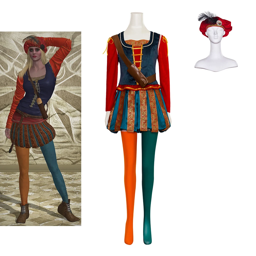 Game Priscilla Cosplay Poet Costume Women Fancy Battle Suit Tudor Uniform Halloween Carnival Party Callonetta Disguise Outfits
Game Priscilla Cosplay Poet Costume Women Fancy Battle Suit Tudor Uniform Halloween Carnival Party Callonetta Disguise Outfits