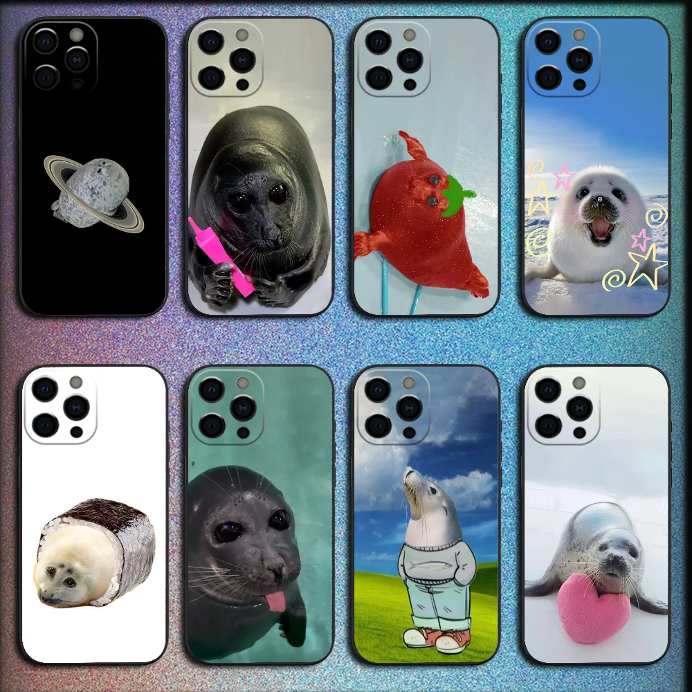 Seal Funny Cute Phone Case For iPhone 16,15,14,13,12,11,Pro,X,XS,Max,XR,Plus,Mini Soft Black Cover
Seal Funny Cute Phone Case For iPhone 16,15,14,13,12,11,Pro,X,XS,Max,XR,Plus,Mini Soft Black Cover