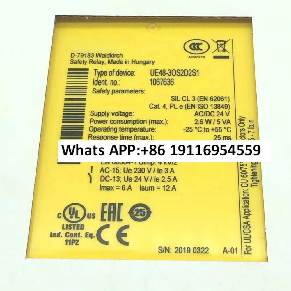 New UE48-3OS2D2S1 Sensor Machine Tool Time Relay 1067636