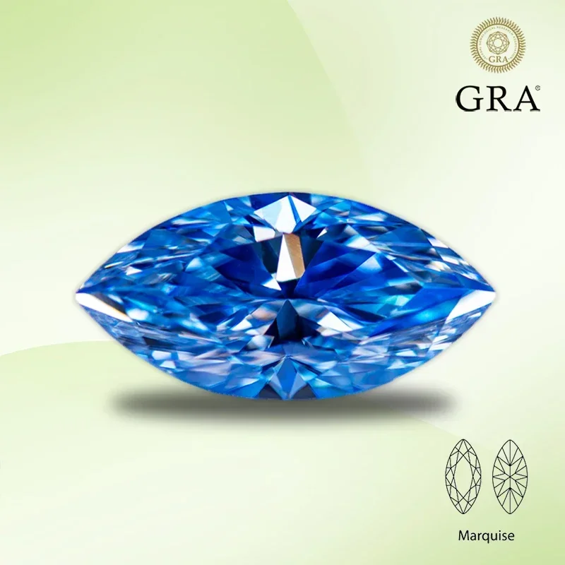 Moissanite Stone Ice Blue Color Marquise Cut Gemstone Lab Created Diamond for DIY Women Jewelry Making Materials Free
Moissanite Stone Ice Blue Color Marquise Cut Gemstone Lab Created Diamond for DIY Women Jewelry Making Materials Free