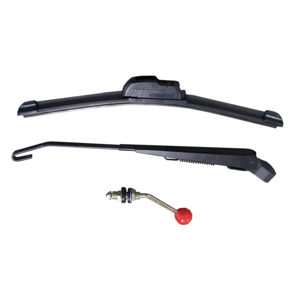 Universal Manual Wiper Blade Kit For UTV Hard-Coated Or Glass Windshields Black With Lever Handle
Universal Manual Wiper Blade Kit For UTV Hard-Coated Or Glass Windshields Black With Lever Handle