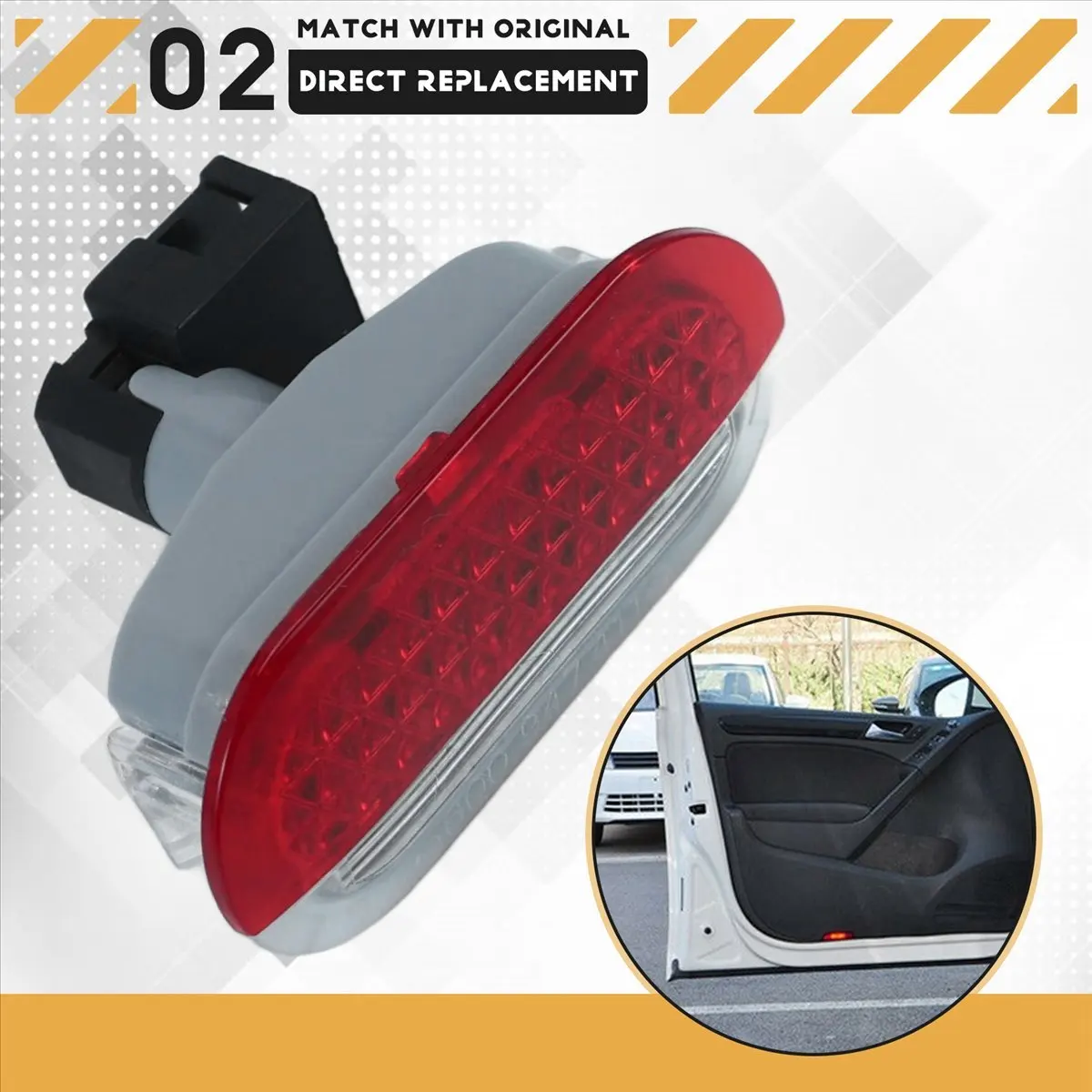 #43V Automotive Parts & Accessories,LED Car Door Warning Lamp for Beetle Golf Jetta MK4 1999-2004 (silver & red)
#43V Automotive Parts & Accessories,LED Car Door Warning Lamp for Beetle Golf Jetta MK4 1999-2004 (silver & red)