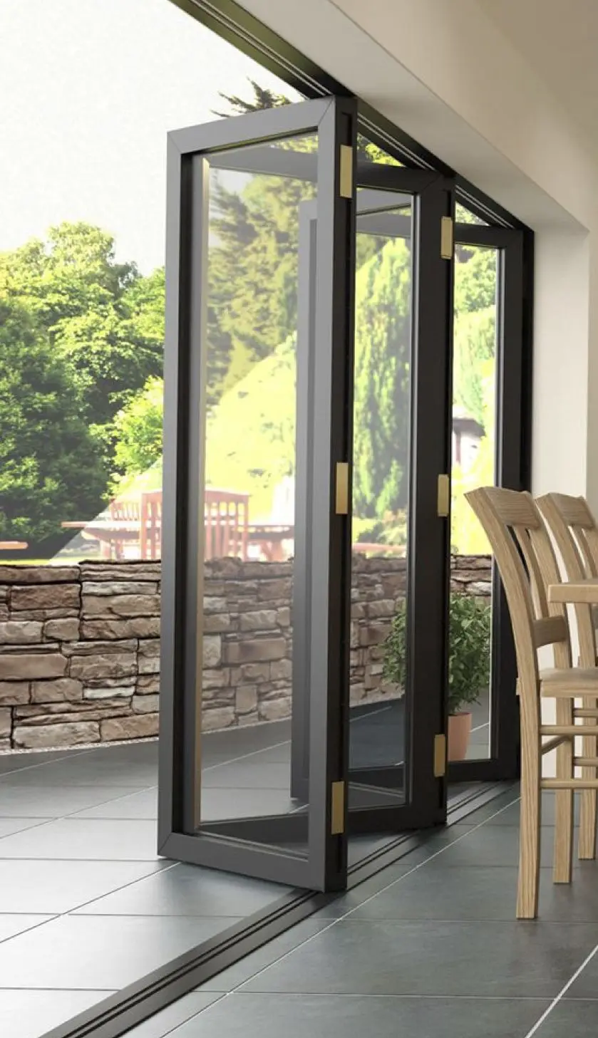 Lockable Aluminum Frame Double Layer Glass Folding Door Waterproof Heat Insulating and Anti Pinch Finished Folding Doors
Lockable Aluminum Frame Double Layer Glass Folding Door Waterproof Heat Insulating and Anti Pinch Finished Folding Doors