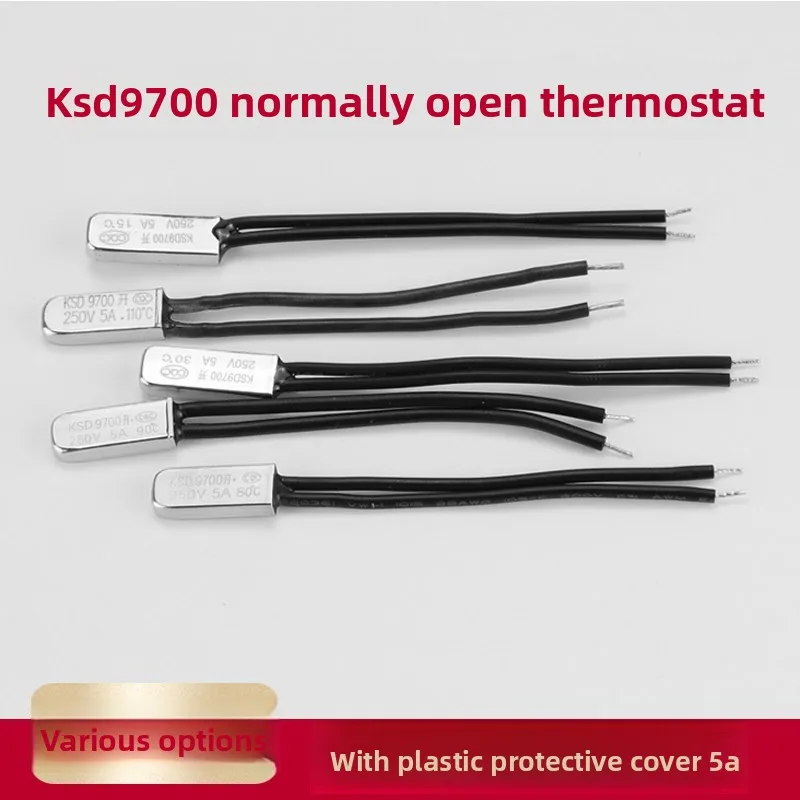 KSD9700 temperature control switch normally open 5A thermal protector metal 15 25 45 80 90 150 degrees
KSD9700 temperature control switch normally open 5A thermal protector metal 15 25 45 80 90 150 degrees