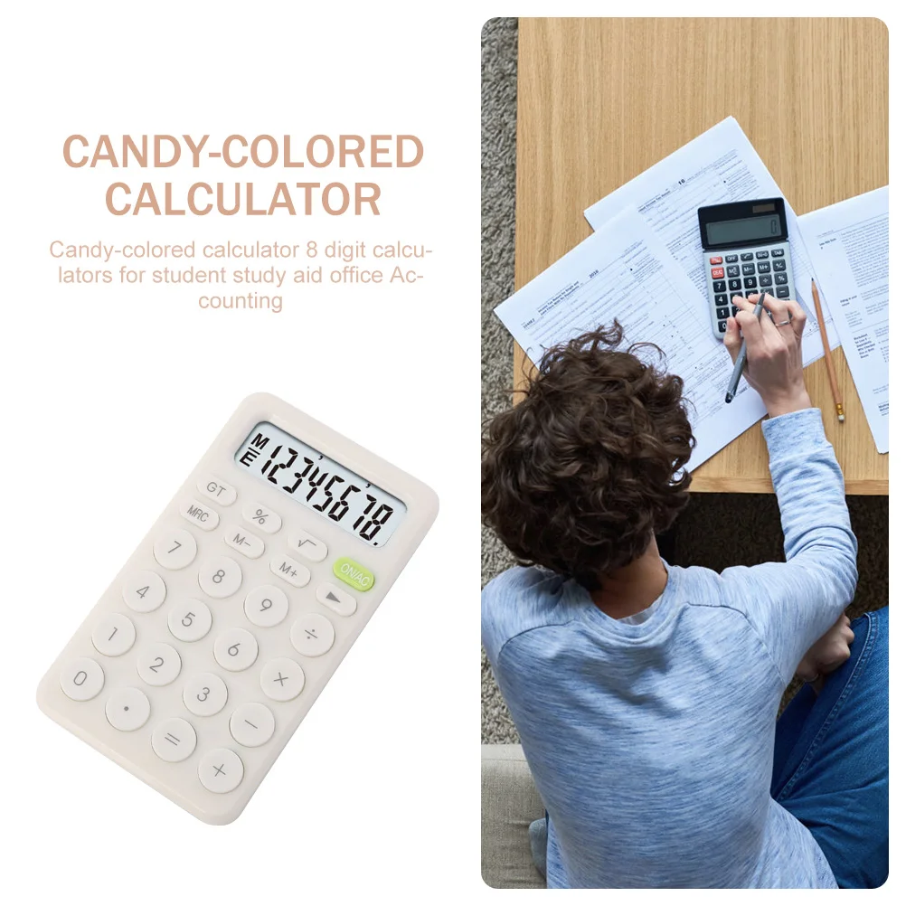 Student Calculator Kids Office Eight- School Supply Small Size Olive Green Plastic Lightweight Compact Design Non-slip Base
Student Calculator Kids Office Eight- School Supply Small Size Olive Green Plastic Lightweight Compact Design Non-slip Base