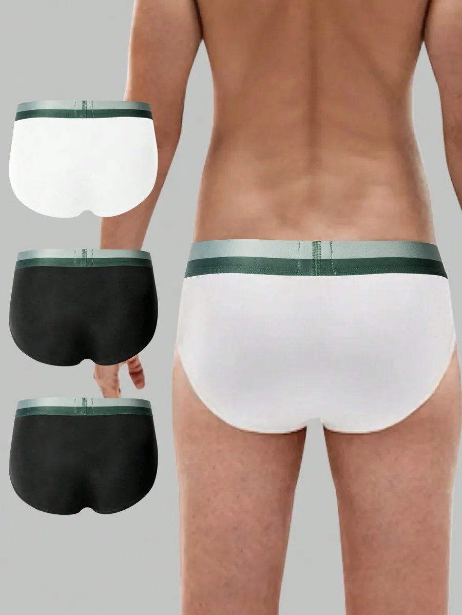 Mens Color Block Triangle Briefs With Woven Letter Tape 3 Pack
Mens Color Block Triangle Briefs With Woven Letter Tape 3 Pack