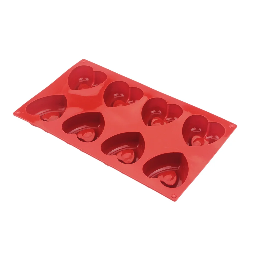 Valentine's Day 8 Hole Heart Love Silicone Chocolate Mold DIY Mousse Dessert Mold Jelly Pudding Ice Tray Cake Mould Baking Tools
Valentine's Day 8 Hole Heart Love Silicone Chocolate Mold DIY Mousse Dessert Mold Jelly Pudding Ice Tray Cake Mould Baking Tools