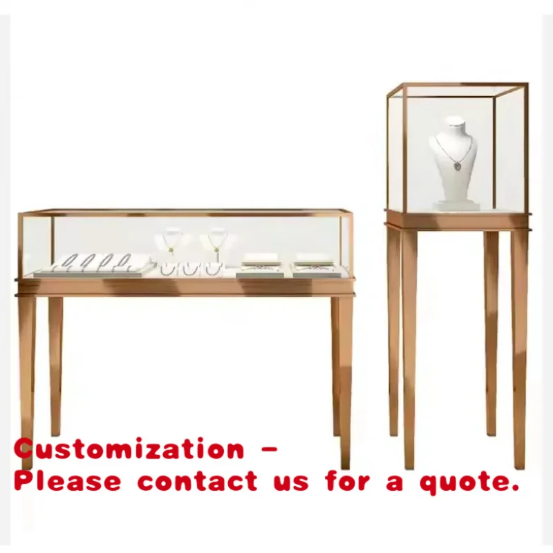 custom.LED Lighting Stainless Steel Jewelry Showcase Tempered Glass Enclosed Jewelry Display Cabinet with Lock
custom.LED Lighting Stainless Steel Jewelry Showcase Tempered Glass Enclosed Jewelry Display Cabinet with Lock