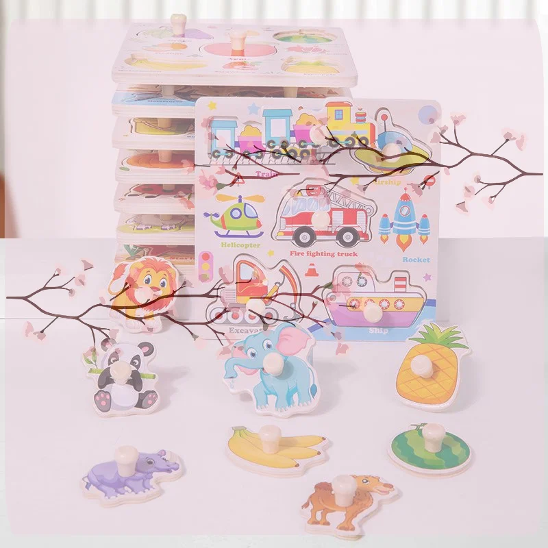 1Set Wooden Montessori Puzzles Toys Hand Jigsaw Life Cognition Fish Games Interactive Educational Toy
1Set Wooden Montessori Puzzles Toys Hand Jigsaw Life Cognition Fish Games Interactive Educational Toy