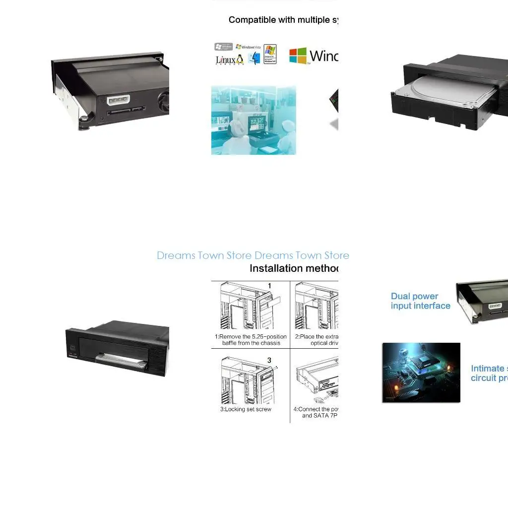 HX6A 2.5 3.5 In Internal Tray-LESS Mobile Rack For 2.5" 3.5'' HDD SSD Hard Drive Backplane Enclosure
HX6A 2.5 3.5 In Internal Tray-LESS Mobile Rack For 2.5" 3.5'' HDD SSD Hard Drive Backplane Enclosure