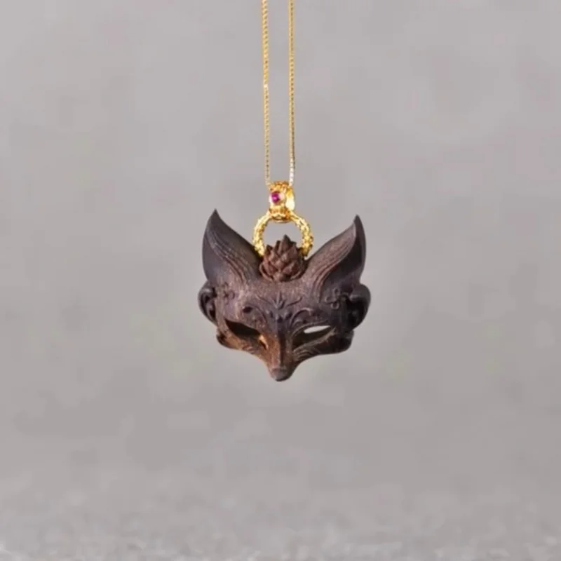 Sandalwood Fairy Fox Mask Pendant Exquisite Ornament Fortune Necklace Soothing and Calming Elegant Classical Vintage Pendant
Sandalwood Fairy Fox Mask Pendant Exquisite Ornament Fortune Necklace Soothing and Calming Elegant Classical Vintage Pendant