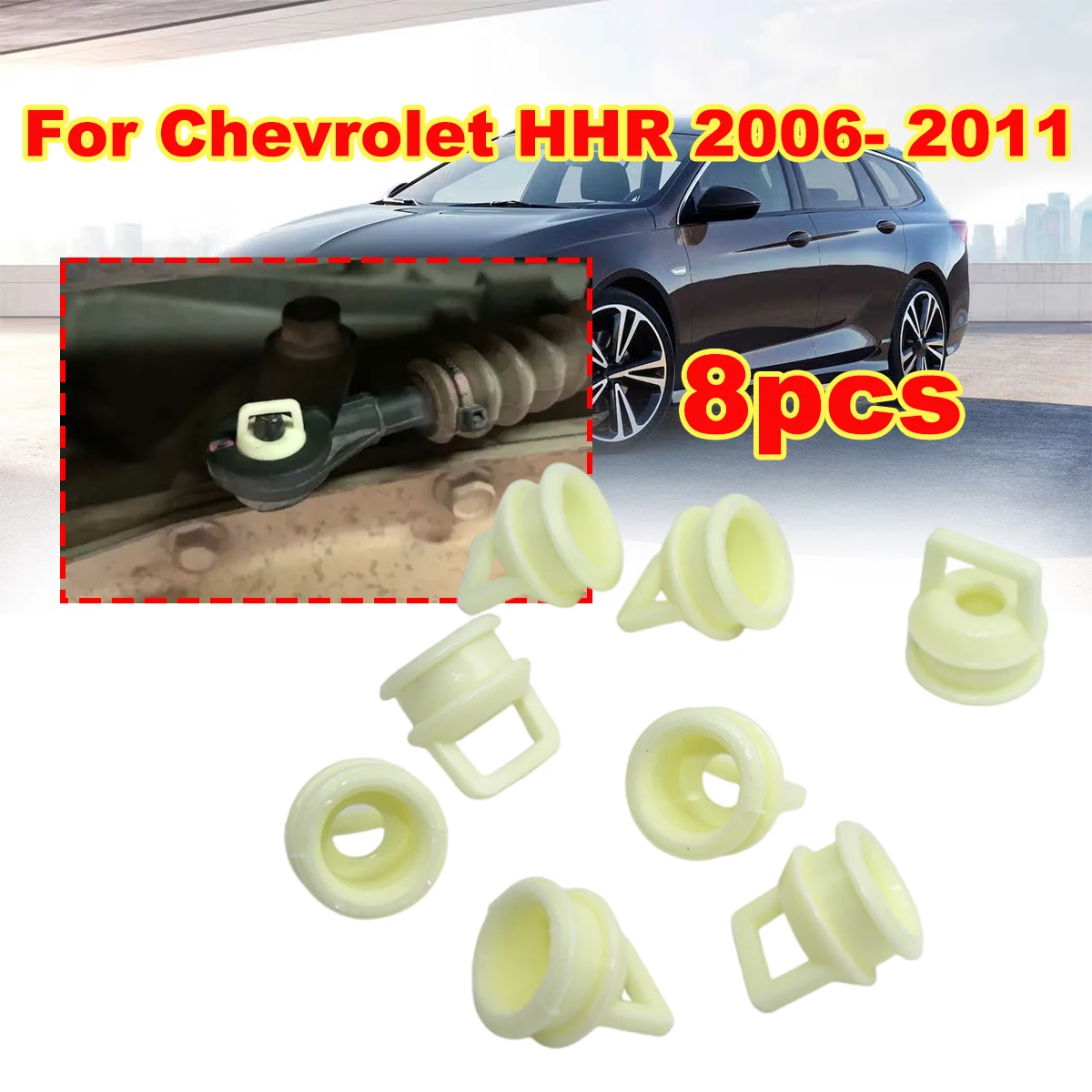 8pcs For Chevrolet HHR 2006 2007 2008- 2011 Shifter Cable Bushing Rubber Grommet Clip Shift linkage Replace 15276979 15823112
8pcs For Chevrolet HHR 2006 2007 2008- 2011 Shifter Cable Bushing Rubber Grommet Clip Shift linkage Replace 15276979 15823112