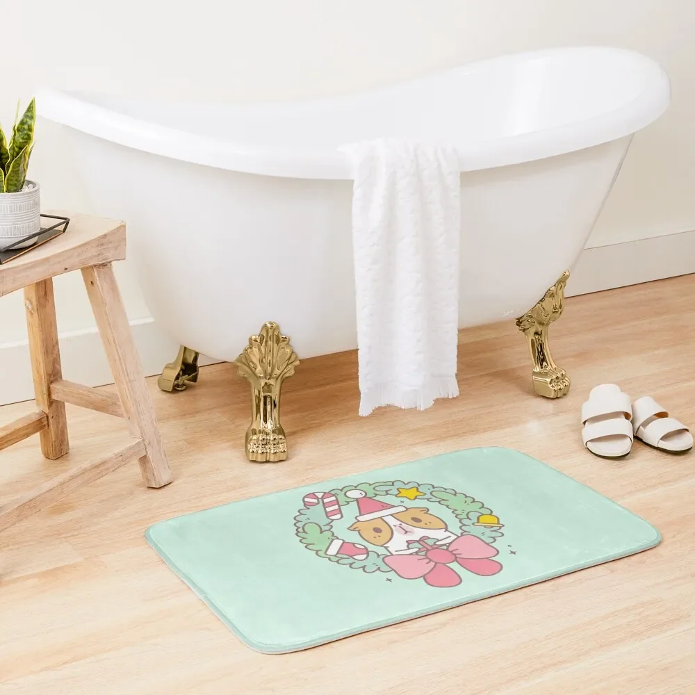 Bubu the Guinea pig, Christmas Wreath Bath Mat Household Items Modern Bathroom Accessories Mat
Bubu the Guinea pig, Christmas Wreath Bath Mat Household Items Modern Bathroom Accessories Mat