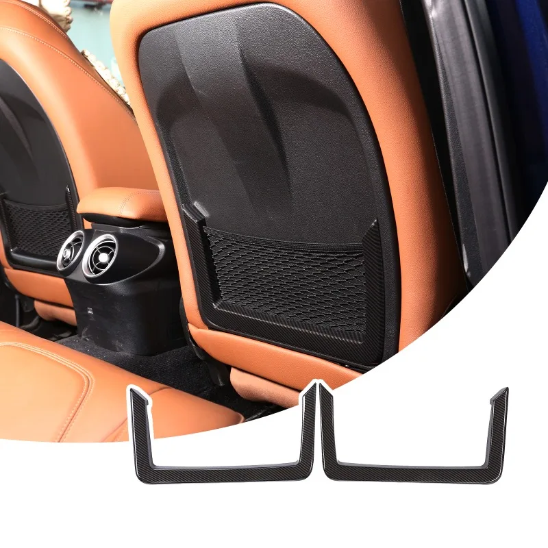 For Alfa Romeo Giulia 2017-2020 ABS Carbon Fiber Car Seat Back Storage Net Bag Pocket Frame Cover Trim Interior Accessories
For Alfa Romeo Giulia 2017-2020 ABS Carbon Fiber Car Seat Back Storage Net Bag Pocket Frame Cover Trim Interior Accessories