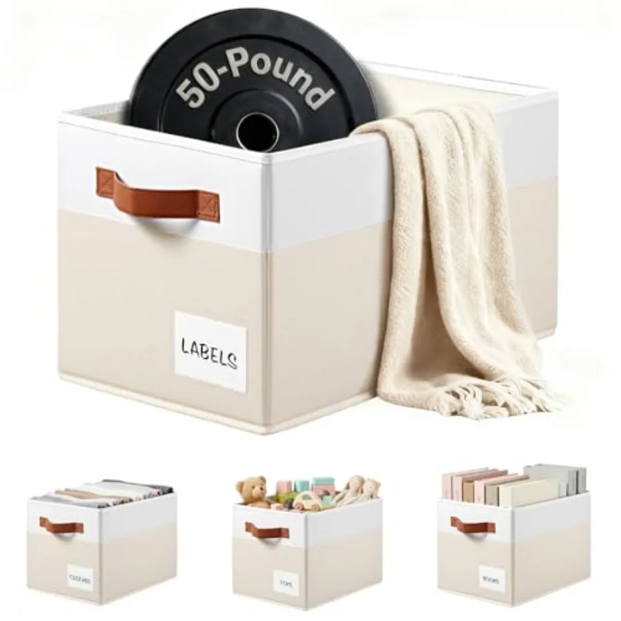 4 Pack Large Closet Storage Baskets for Shelves - 14x10 Heavy Duty Closet Shelf Organizer Bins with Handles and Labels - Decora
4 Pack Large Closet Storage Baskets for Shelves - 14x10 Heavy Duty Closet Shelf Organizer Bins with Handles and Labels - Decora