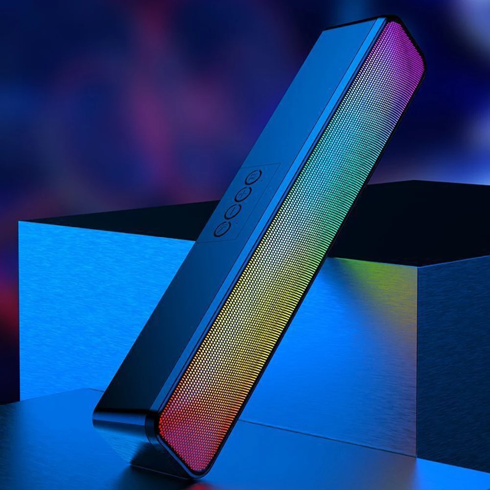 Компьютерный динамик RGB, 3D стерео звуковая панель, Bluetooth-совместимый динамик с питанием от USB и сабвуфером, двойной динамик для ПК, ноутбука
Компьютерный динамик RGB, 3D стерео звуковая панель, Bluetooth-совместимый динамик с питанием от USB и сабвуфером, двойной динамик для ПК, ноутбука